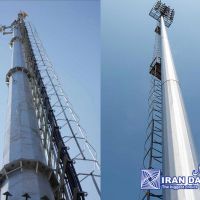 تولید , ساخت و نصب دکل های منوپل لوله ای