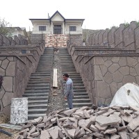 اجرای سنگ بدنه و نمای ساختمان حکیمی