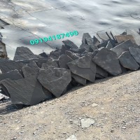 قیمت سنگ لاشه ورقه ای سنگ مشکی میگون