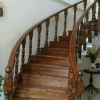 تولید و نصب پله و نرده های چوبی