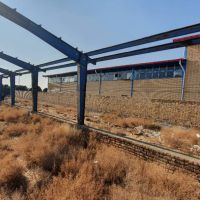 فروش زمین با سوله بدون پوشش سقف  ورامین