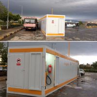 جایگاه و مخزن سوخت و چیلر تراکمی هواخنک