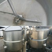فروش مخزن استیل دوجداره میکسر دار 800 لیتری کارکرده