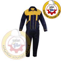 لباس کار آلفا سورمه ای زرد