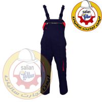 لباس کار دوبنده سرمه ای قرمز