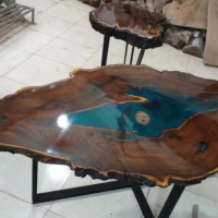 تولید صفحات ترکیب چوب و اپوکسی در هر سایز و ابعاد و طرح و ضخامت