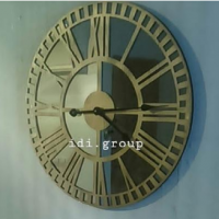 تولید ساعت دیواری چوبی ایینه ای