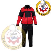 لباس کار سیلوری مشکی قرمز