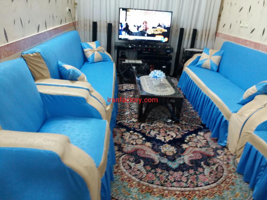 کاور (ژله ای یا نایلونی) و پیراهن پارچه ای مبل تولیدی مریم با بهترین کیفیت ها در کرمانشاه9