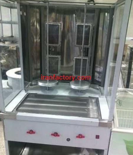 تولید دستگاه کباب ترکی دو سیخ مبله شرکت استیل پخت در تهران0