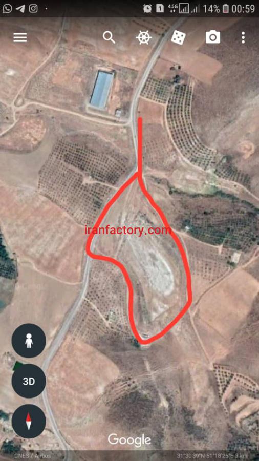 فروش زمین کارخانه آب معدنی در سمیرم0