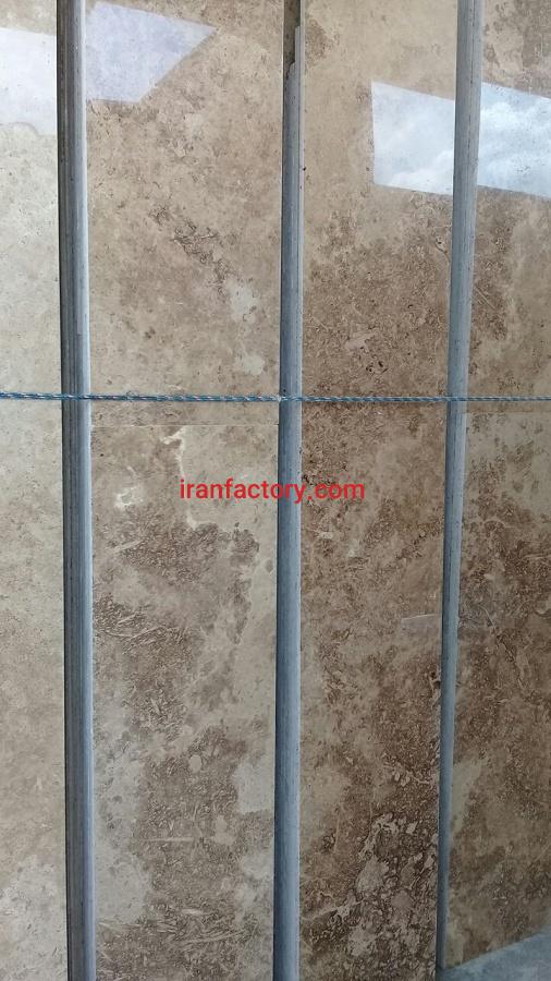 قیمت سنگ تراورتن بی موج شکلاتی کاشان ممتاز0