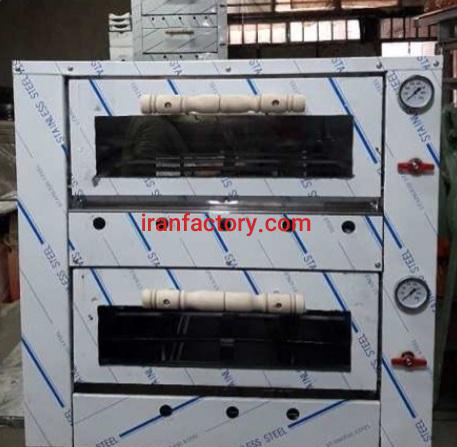 تولید دستگاه فر پیتزا دو طبقه صندوقی دوازده بشقاب شرکت استیل پخت در تهران0