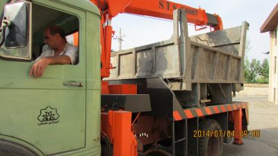 ساخت جرثقیل پشت کامیونی مدل S.T.S5000T0