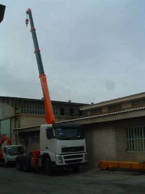 جرثقیل پشت کامیون اس تی اس مدل STS 10000TM0