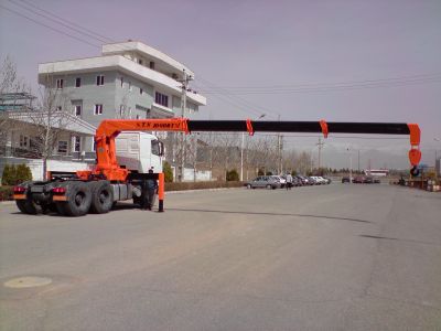 ساخت جرثقیل پشت کامیونی مدل STS 10000TM0
