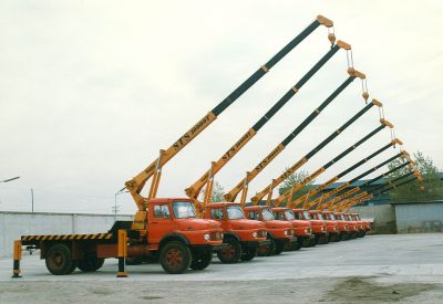 جرثقیل پشت کامیون اس تی اس مدل STS 10000T0