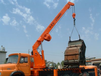 جرثقیل پشت کامیون اس تی اس  مدل STS15000T0