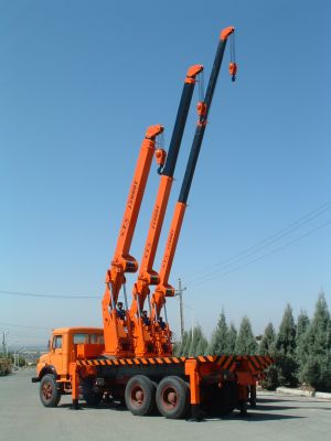 جرثقیل پشت کامیون اس تی اس  مدل STS15000T0