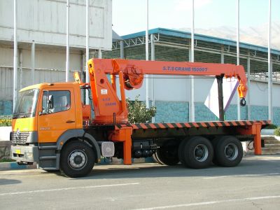 جرثقیل پشت کامیونی اس تی اس  مدل STS15000T0