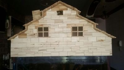 تولید انواع کلبه آکواریوم با چوب طبیعی1