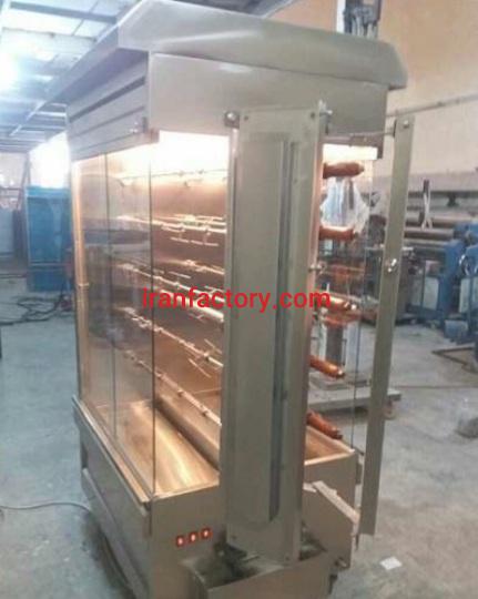 تولید دستگاه مرغ بریانی دوازده سیخ شرکت استیل پخت در تهران0