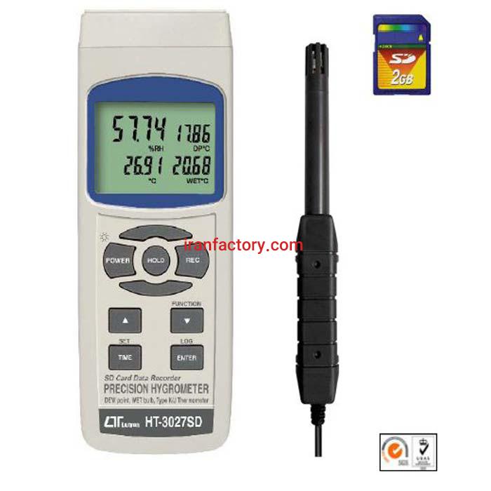 فروش رطوبت سنج دیجیتال با قابلیت اتصال کارت حافظه HT3027SD در تهران2