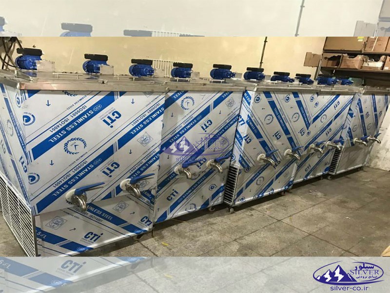 تولید و فروش انواع شیرسردکن های استیل صنایع برودتی سیلور0