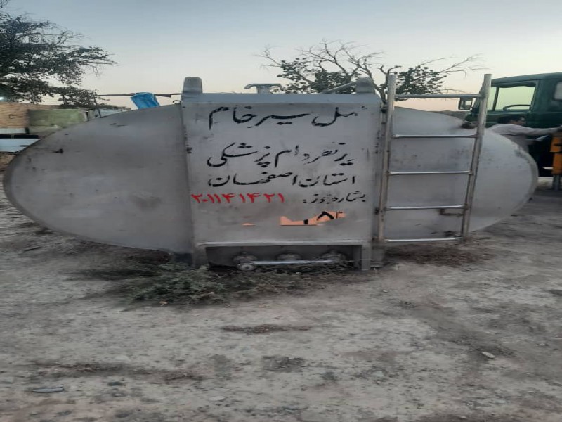 مخزن استیل حمل شیر 2 جداره1