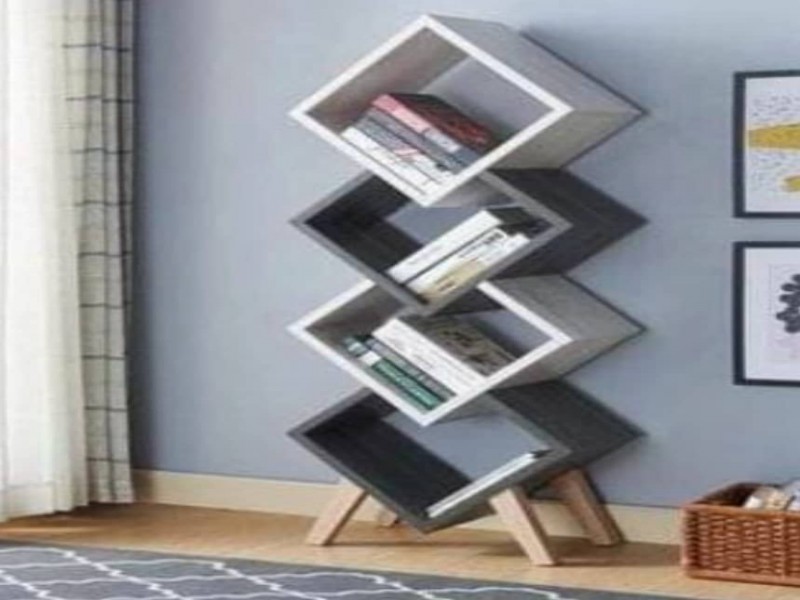 ساخت استند کتابخانه چوبی مدل لوزی در زنجان0