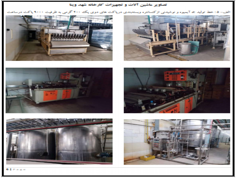 آگهی مزایده فروش کارخانه تولید آب آشامیدنی و نوشیدنی ها5