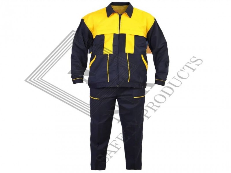 بزرگترین تولیدی لباس مهندسی الفا سرمه ای زرد0