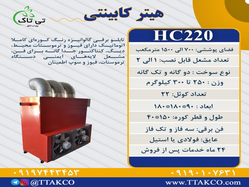 هیتر فن دار کابینتی 220 هزار کیلو کالری0