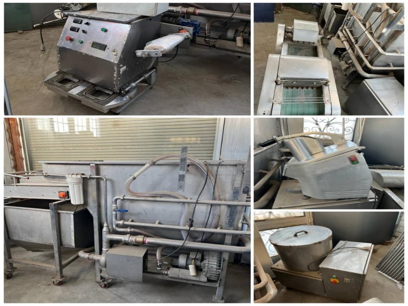 خط شستشو و بسته بندی سالاد0