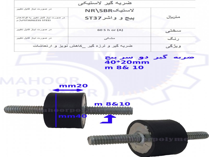 ضربه گیر لاستیکی، لرزه گیر لاستیکی و....2