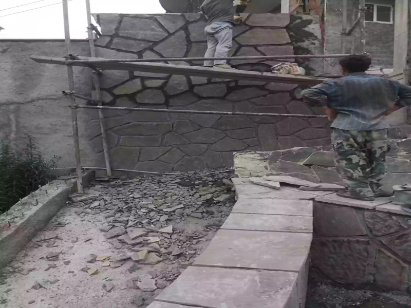 فروش سنگ لاشه ورقه ای سنگ مالون سنگ کوهی8