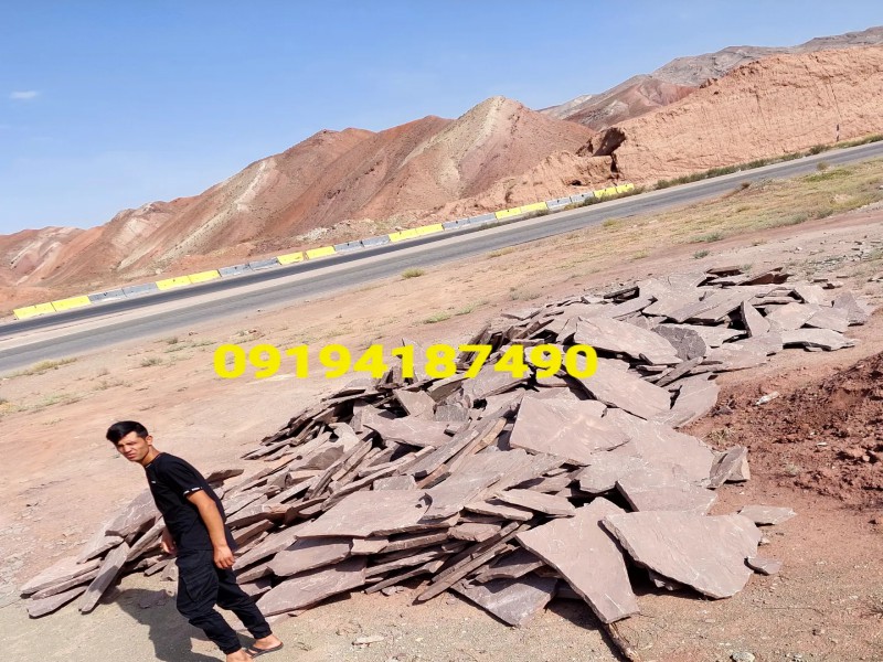 فروش سنگ لاشه سنگ ورقه ای مستقیم از معدن1