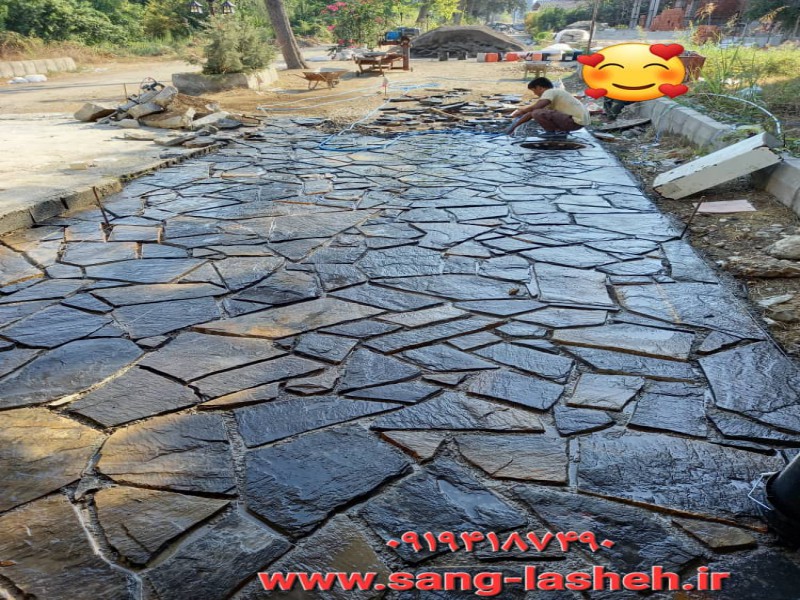 نصب و فروش سنگ لاشه سنگ ورقه ای3