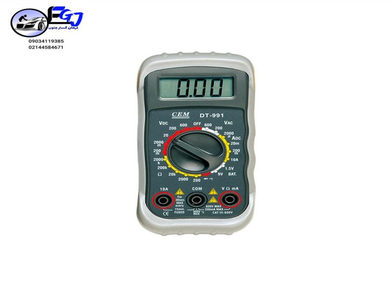مولتی متر دیجیتال الکترونیکی مدل DT-991 برند CEM0