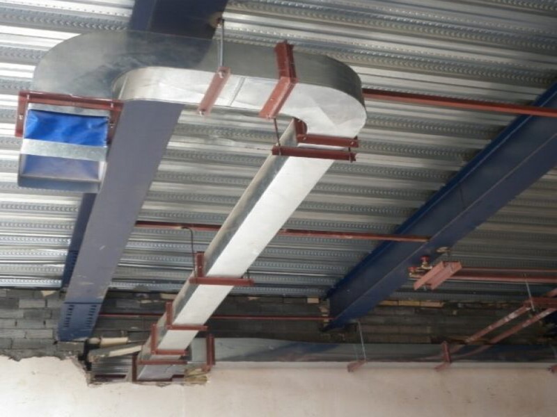 کانال سازی کولر دریچه بازدید هود صنعتی کانال فلکسی0