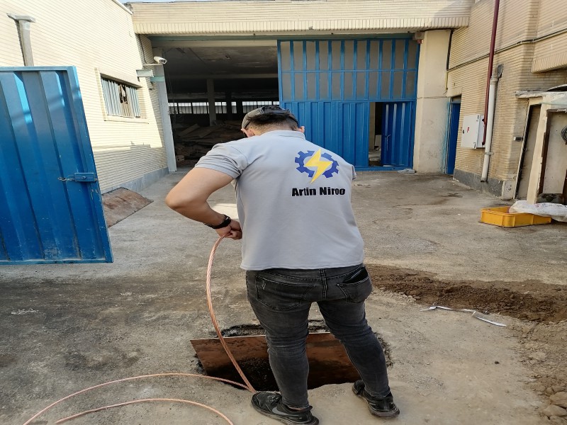 اجرای چاه ارت و همبندی0