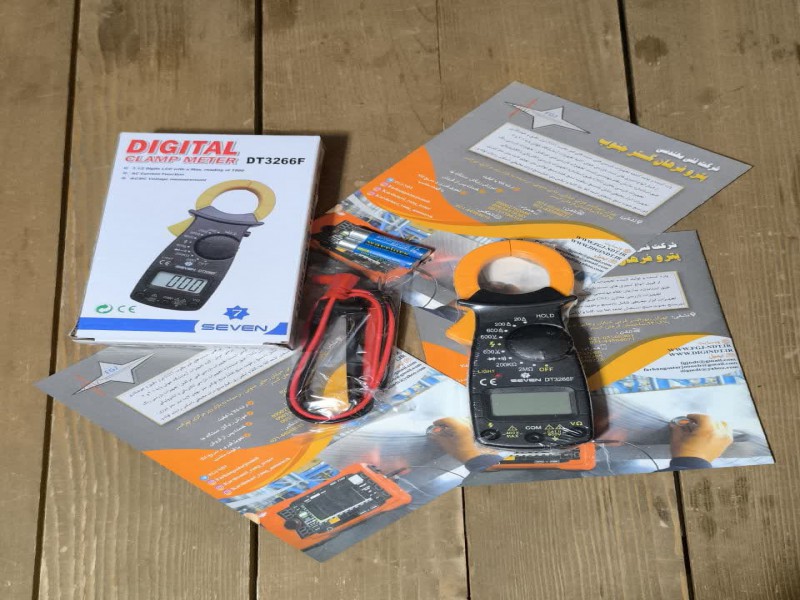 آمپر متر کلمپی برندSEVEN مدل DT3266F1