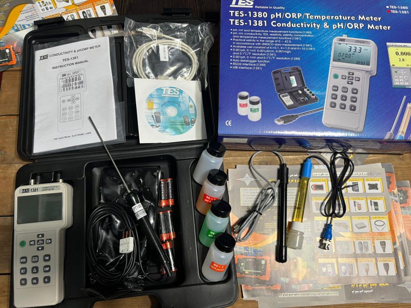 PH/EC/TDS/ORP/SALTمتر برند TES مدل TES-13813