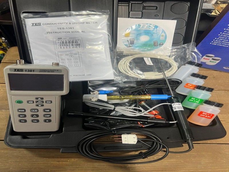 PH/EC/TDS/ORP/SALTمتر برند TES مدل TES-13812