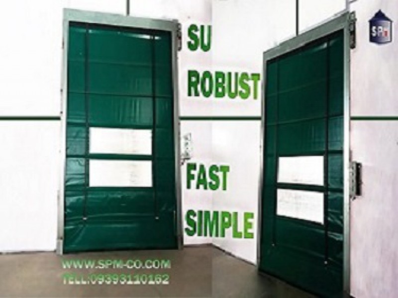 درب اتوماتیک سریع بازشو فولداپ برند SPM2