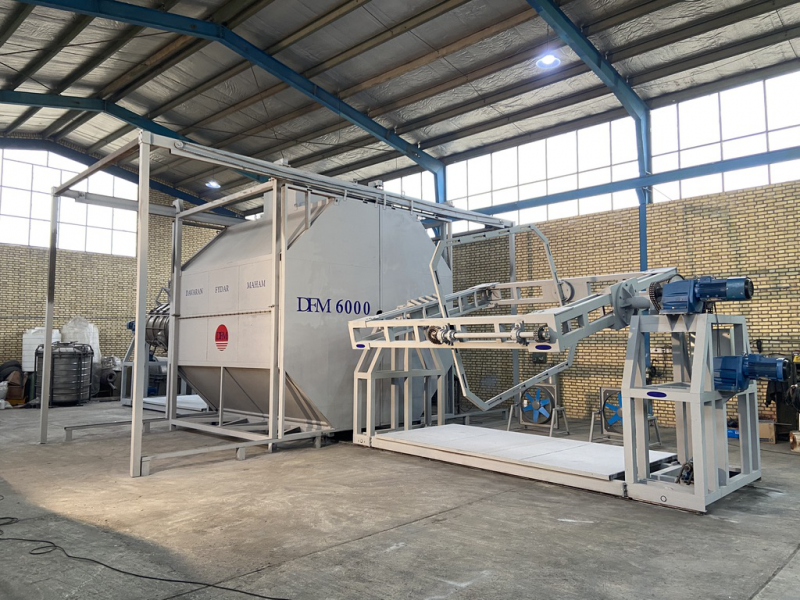 خط تولید مخزن آب 10000 لیتری | مدل شاتل دورانی3