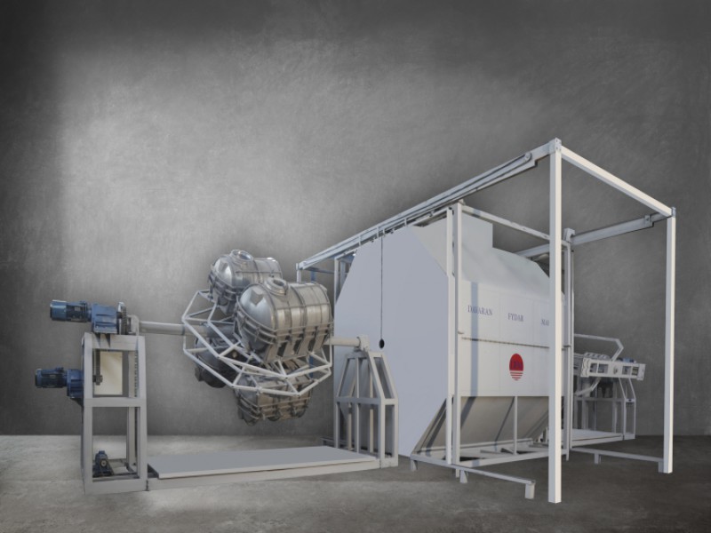 خط تولید مخزن آب ۲۰۰۰ لیتری | مدل شاتل دورانی0