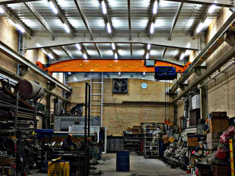 ساخت و فروش جرثقیل سقفی تک‌پل وجفت‌پل+تجهیزات کامل3