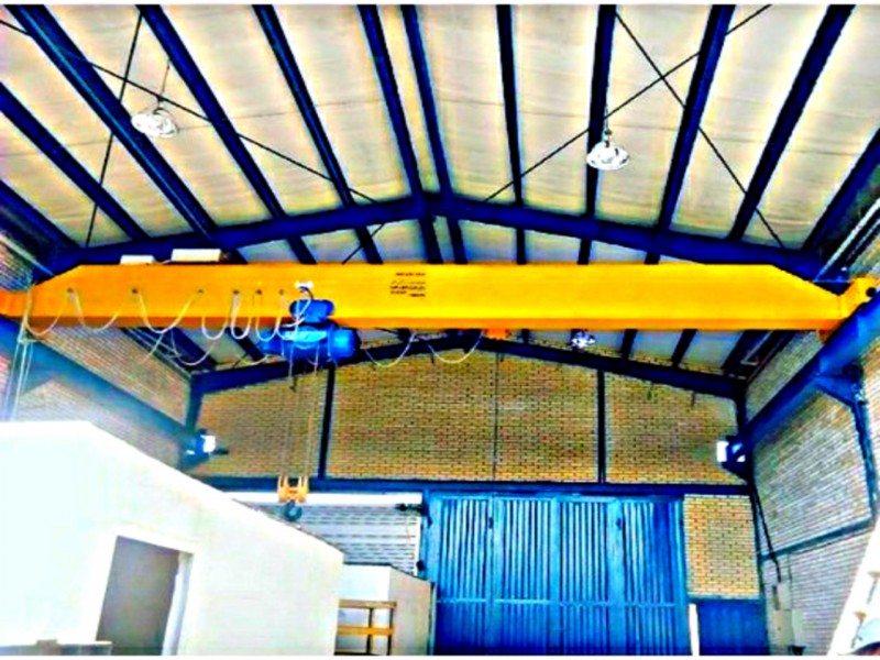 ساخت و فروش جرثقیل سقفی تک‌پل وجفت‌پل+تجهیزات کامل4