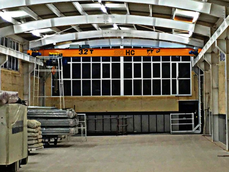 ساخت و فروش جرثقیل سقفی تک‌پل وجفت‌پل+تجهیزات کامل2